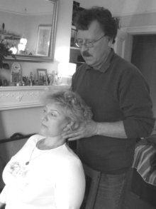 John  Edwards using Alexander Technique to aid pupil to hold head